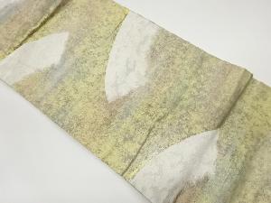 リサイクル 地紙に霞模様織出し名古屋帯